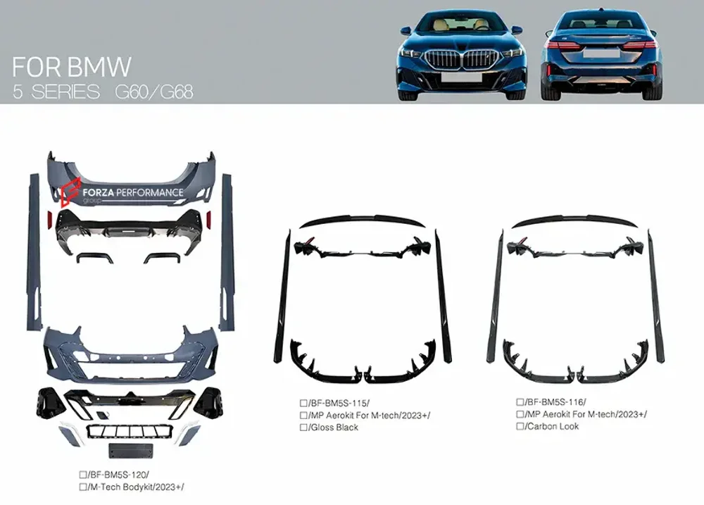 Обвес в стиле M-пакета для BMW 5 серии G60 G68 2023+ БМВ