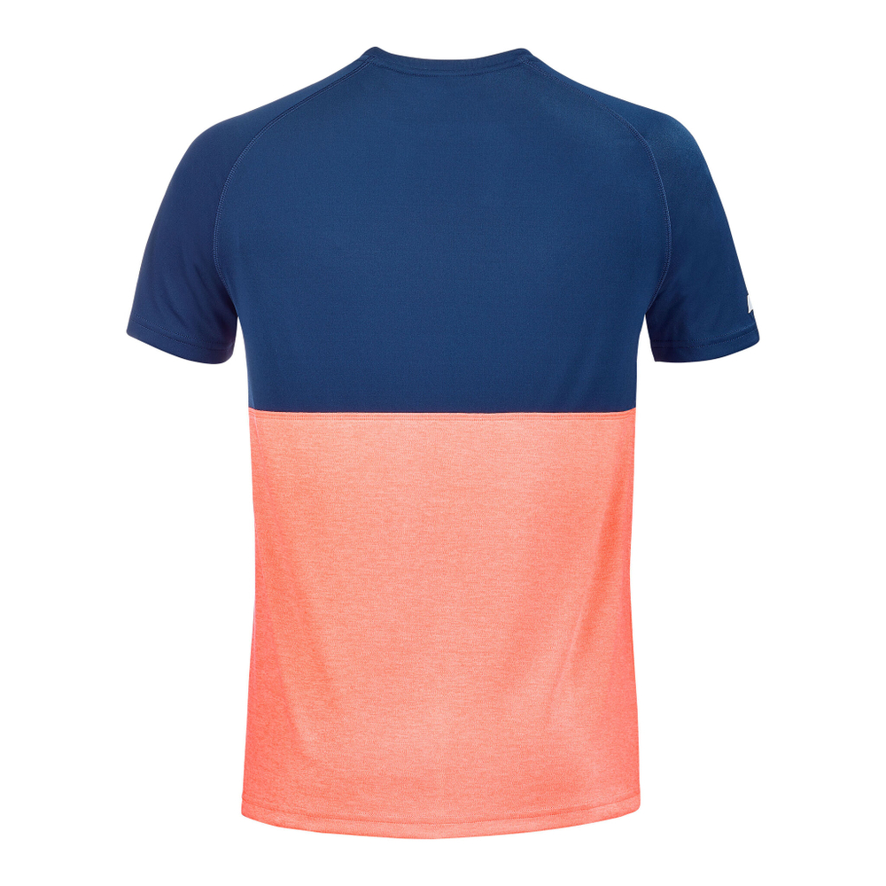 Мужское теннисное поло Babolat Play Crew Neck Men - Coral, Blue
