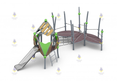 Спортивно-игровой комплекс «Молекула-3 с лепестками»