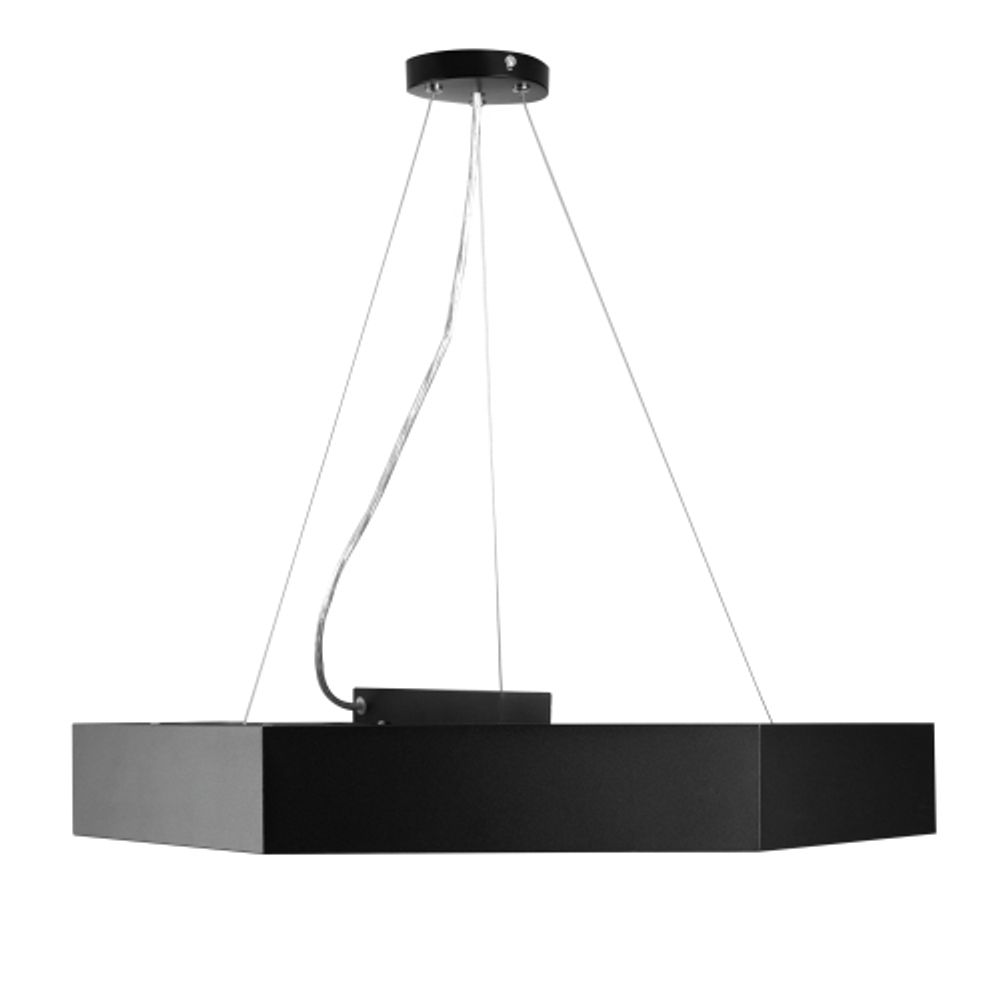 Светильник LED ЭРА Geometria SPO-121-B-40K-038 Hexagon 38Вт 4000К 4000Лм IP40 600*600*80 черный подвесной