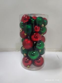 GAEM Набор из 40шт Украшение новогоднее "Шар", D3,4,5,6см, L14 W14 H26 см