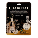 ЕКЕЛ/EKEL UltraHydratingEssence Charcoal Маска д/л 25мл ткан ДревесУглем /Корея (270156)