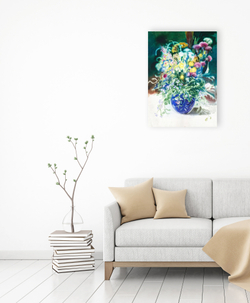 Э.Г. Васильева (род.1955). Букет полевых цветов. 1980-е. Бумага, акварель