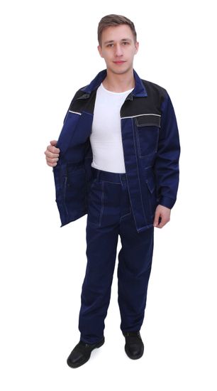 Костюм "Ф-Передовой" брюки (синий/черный)