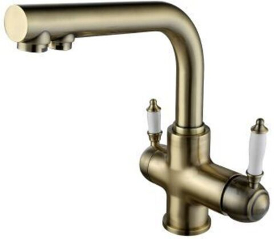 смеситель кухня LEMARK Villa с подключением к фильтру, бронза LM4861B