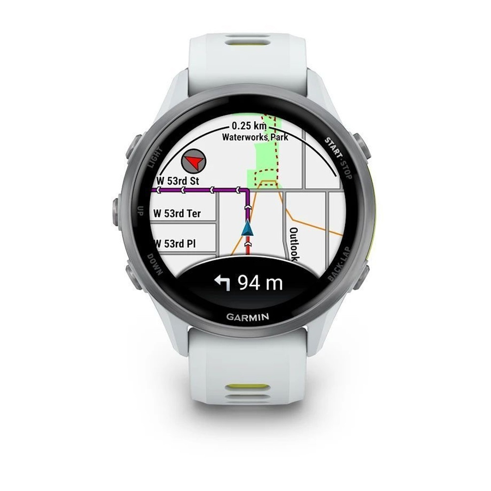 Смарт часы Garmin Forerunner 970 Whitestone / Translucent Amp Yellow