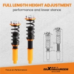 Adjustable Height Coilovers Kits подходит для автомобиля Honda Accord 1998 - 2002 compatible for Acura TL CL 1999 - 2003 lowering kit