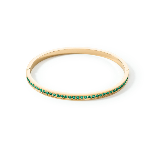 Браслет Coeur de Lion Dark Green-Gold 19 см 0127/37-0549
