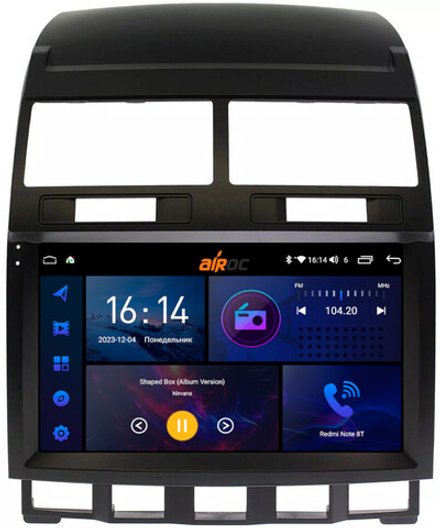 Магнитола для Volkswagen Touareg 2002-2010 - AIROC 2K RI-3703 Android 12, QLed+2K, ТОП процессор, 8/128Гб, CarPlay, SIM-слот