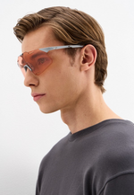 Спортивные очки 100% Hypercraft / Matte Stone Grey / HiPER Coral Lens OS