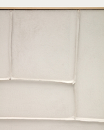 Klis Картина из белого льна с геометрическими фигурами, 120 х 200