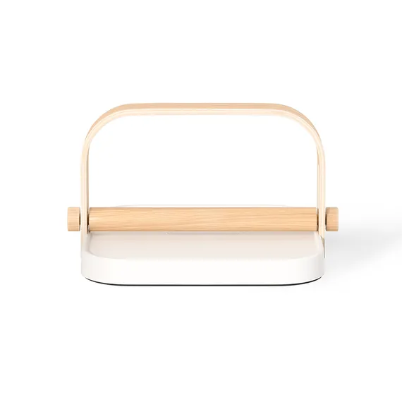 Держатель для салфеток bellwood, белый/натуральное дерево