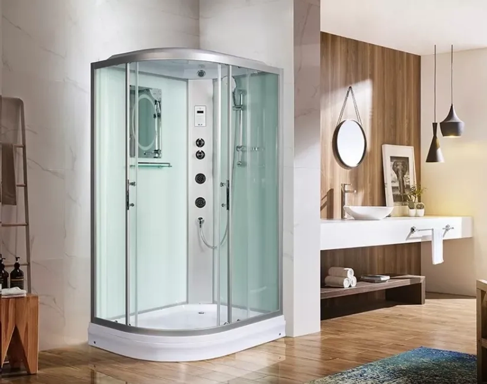 Душевая кабина WeltWasser (ВельтВассер) Werra 1204 R, с низким поддоном, с электрикой и ГМ, 120x90x217