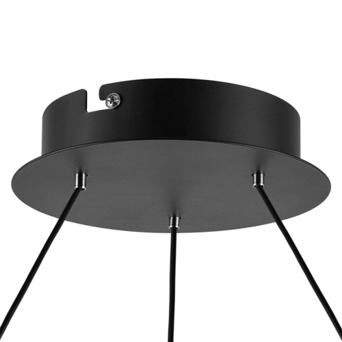 736187 Люстра ROTONDA 51W LED 2808LM 180G ЧЕРНЫЙ 3000K