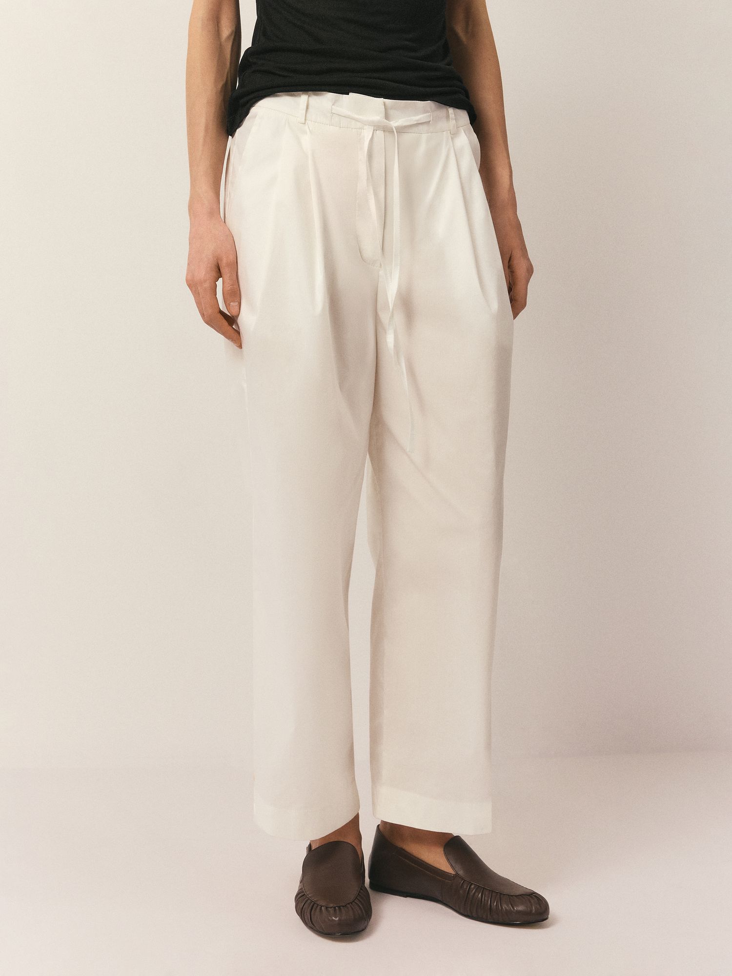 Брюки укороченные из хлопка