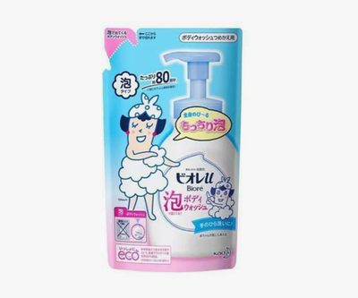 Мыло-пенка для тела с легким свежим ароматом 480 мл KAO Biore U Foam (мягкая упаковка)