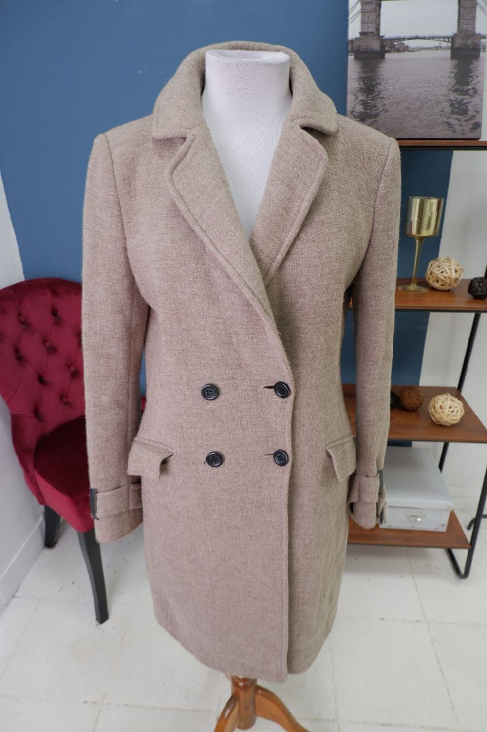 Пальто 1.2.3 Paris  шерстяное 44 размер