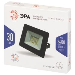 Прожектор светодиодный уличный ЭРА LPR-023-0-65K-030 30Вт 6500K IP65 гарантия 2 года | Прожекторы Стандарт