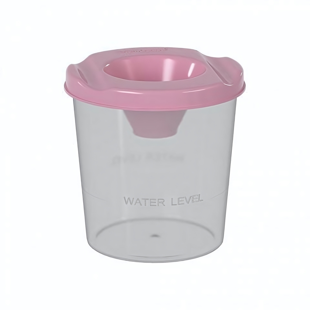 Стакан-непроливайка Pastel, розовая (Erich Krause)