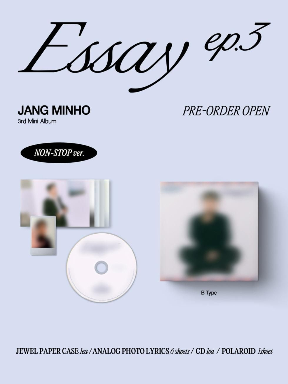 Альбом JANG MIN HO - Essay ep.3 3rd Mini Album NON-STOP RANDOM Version