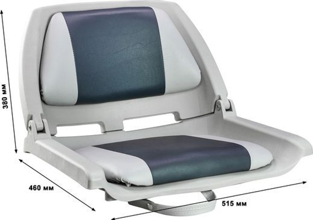 Кресло мягкое складное 75109GC-MR  сер/угольный