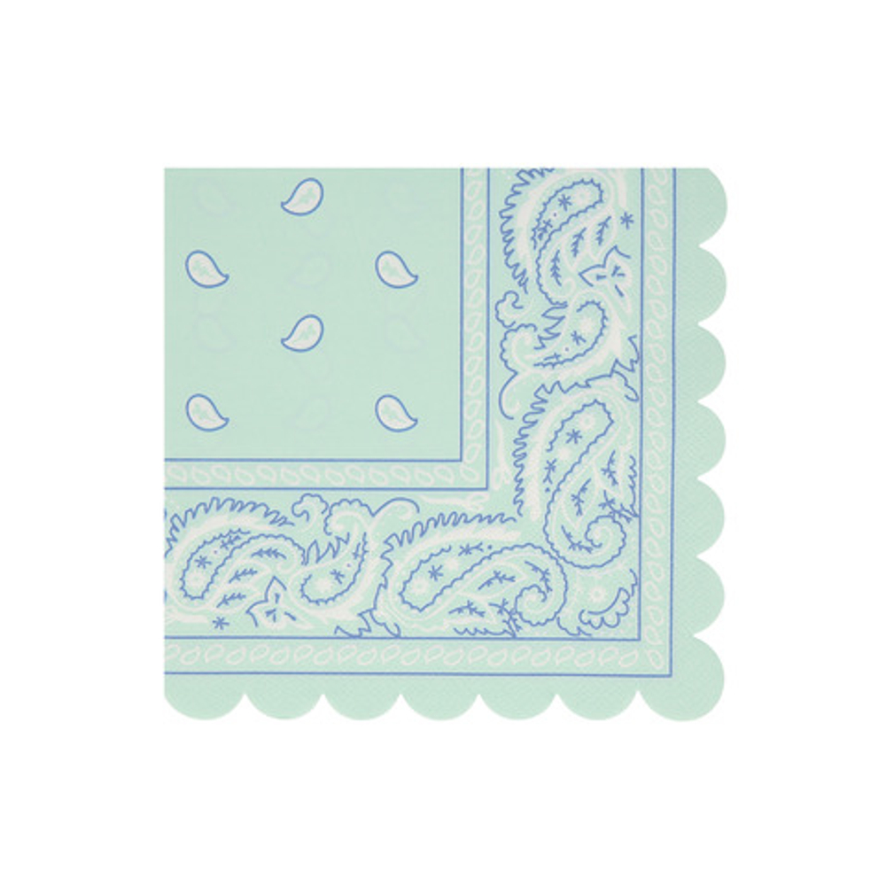 Салфетки большие "Ковбои" 16 шт. (16 х 16 см)