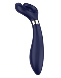 Синий вибромассажер для пар Satisfyer Endless Fun