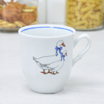 Кружка 250мл форма Школьная Гуси