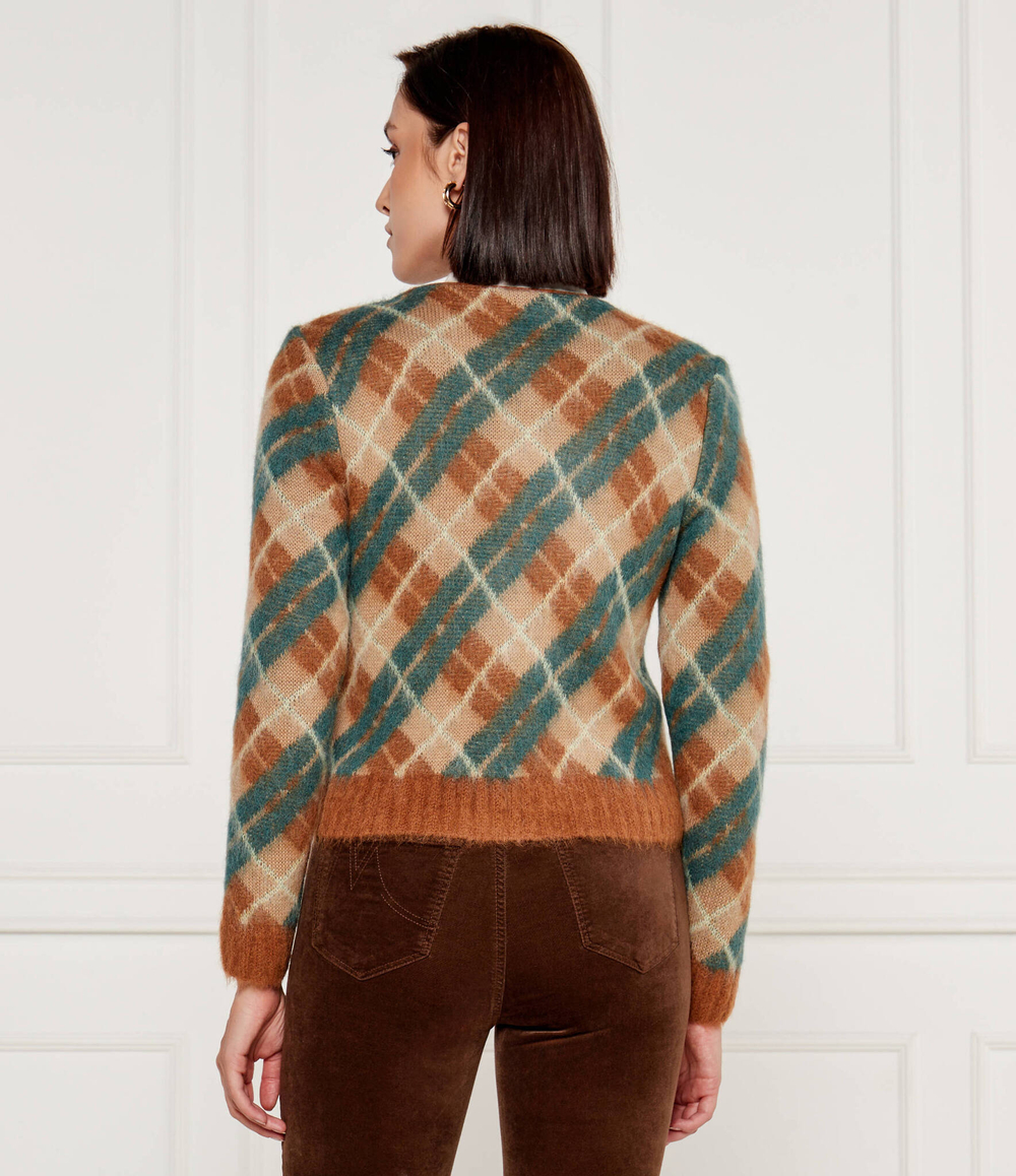 Шерстяной кардиган Marc Cain - коричневый(XC 39.15 M41)