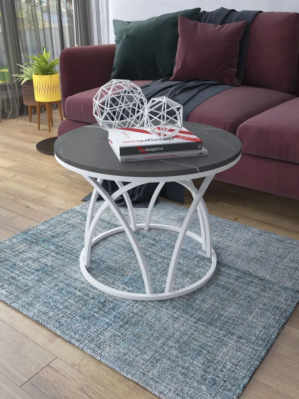 Журнальный стол Тюльпан - БЧ - МДФ в ПВХ