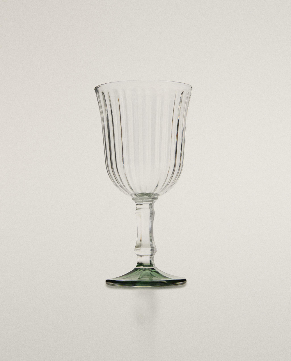 Zara Home бокал из стекла, цвет зелёный, 15.9 см