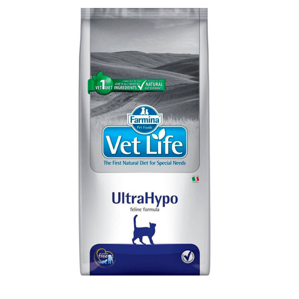 Сухой корм Farmina Vet Life Cat Ultrahypo при пищевой аллергии для кошек,400г