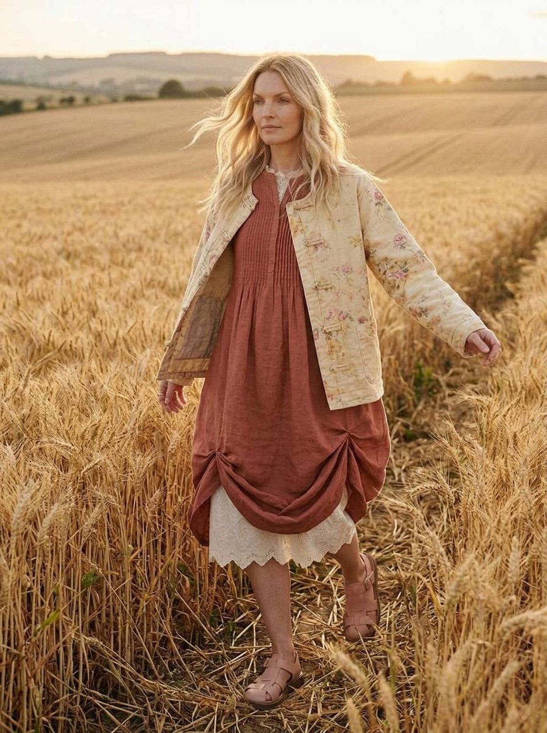 Жакет, ballerina, Garden (розовые цветы)