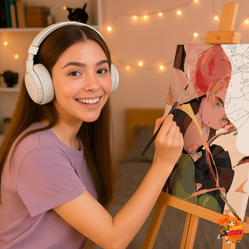 Картина по номерам Клинок рассекающий демонов Мицури Канроджи