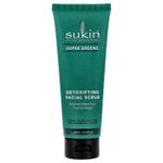 Sukin, Super Greens, детоксифицирующий скраб для лица, для нормальной и сухой кожи, 125 мл (4,23 жидк. Унции)