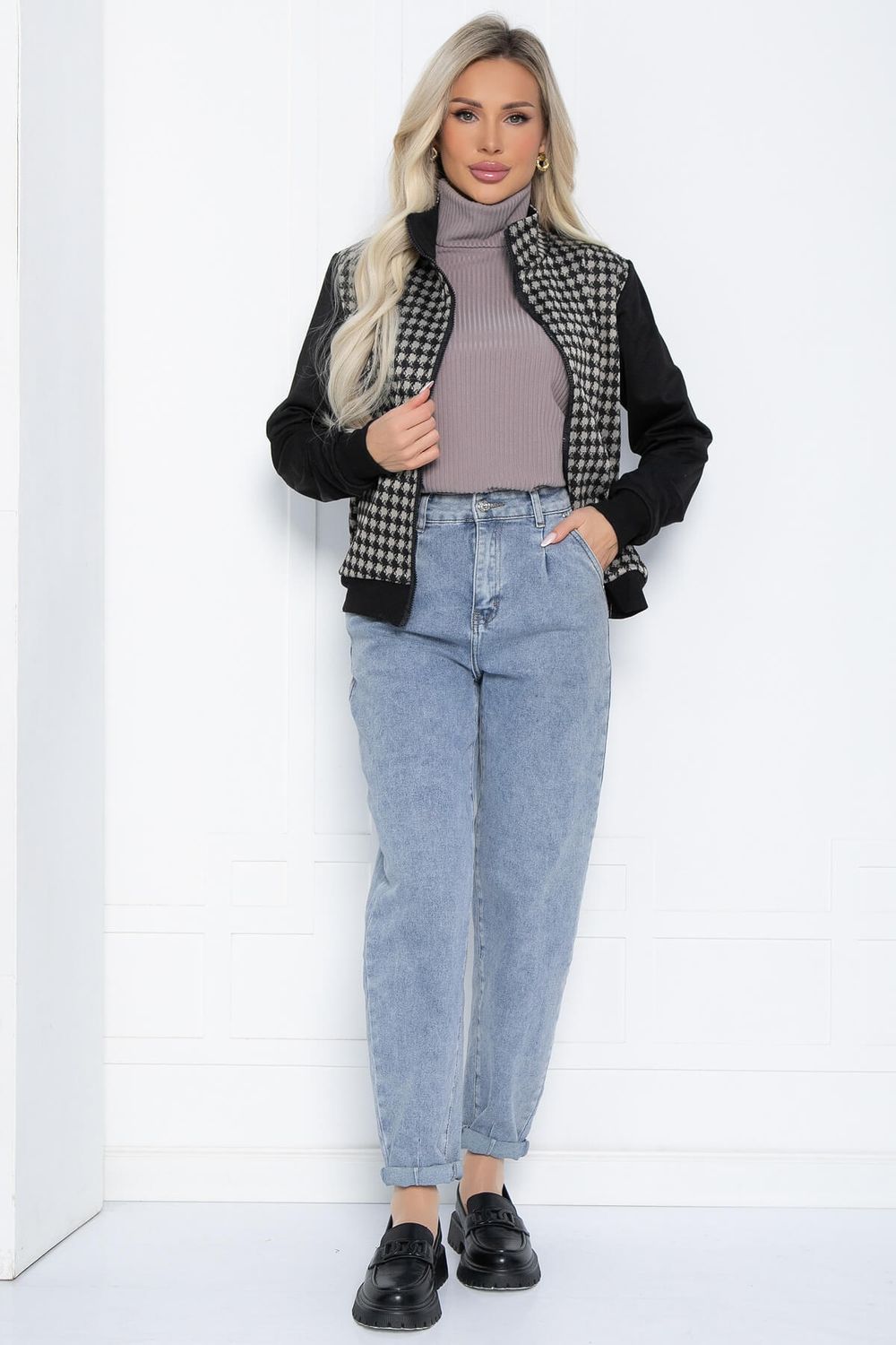 Жакет Энергия (черно-бежевый) Б12493-24 LT Collection