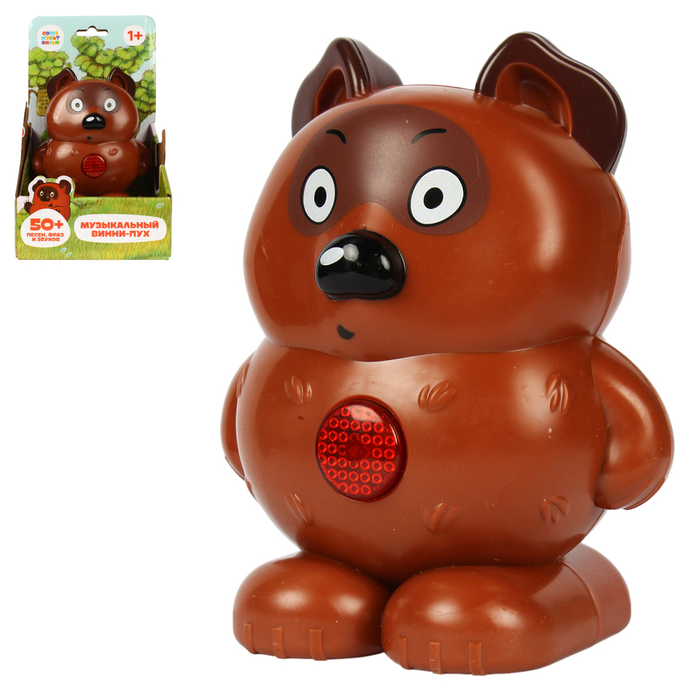 Винни-пух Музыкальный "Союзмультфильм" 50песен, фраз, звуков. свет.коробкабат. HT1144-R (Умка)