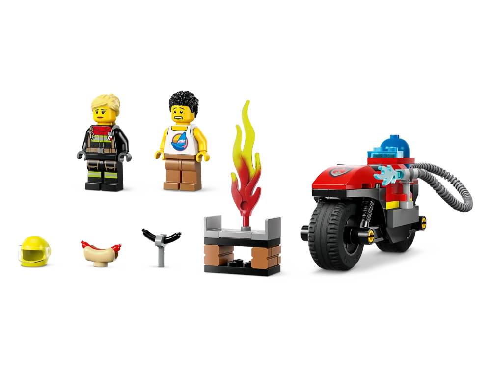 Конструктор LEGO City 60410 Пожарно-спасательный мотоцикл