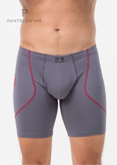 Трусы мужские боксеры удлинённые для больших мужчин Pantelemone PMHLLB-1469, серый