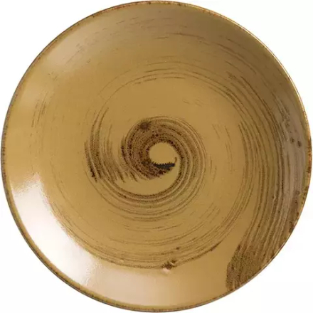 Тарелка «Анфора Алма» мелкая керамика D=27см коричнев.,олив