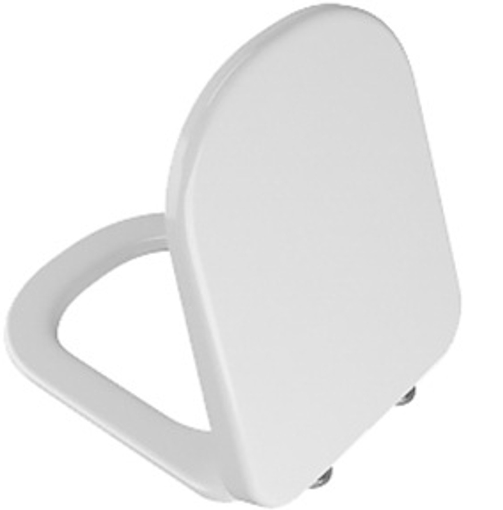 Сиденье для унитаза Vitra D-Light с микролифтом, белое/хром 104-003-009