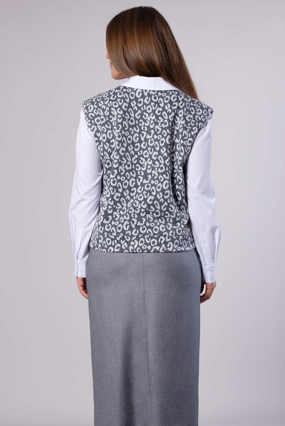 Жилет женский 4167ЛП, Леопард #225Леи064167ЛП