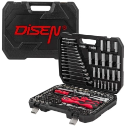 Набор инструментов 216 пр.1/4'',3/8'',1/2''(6гр.)(4-32мм) DISEN DS38841