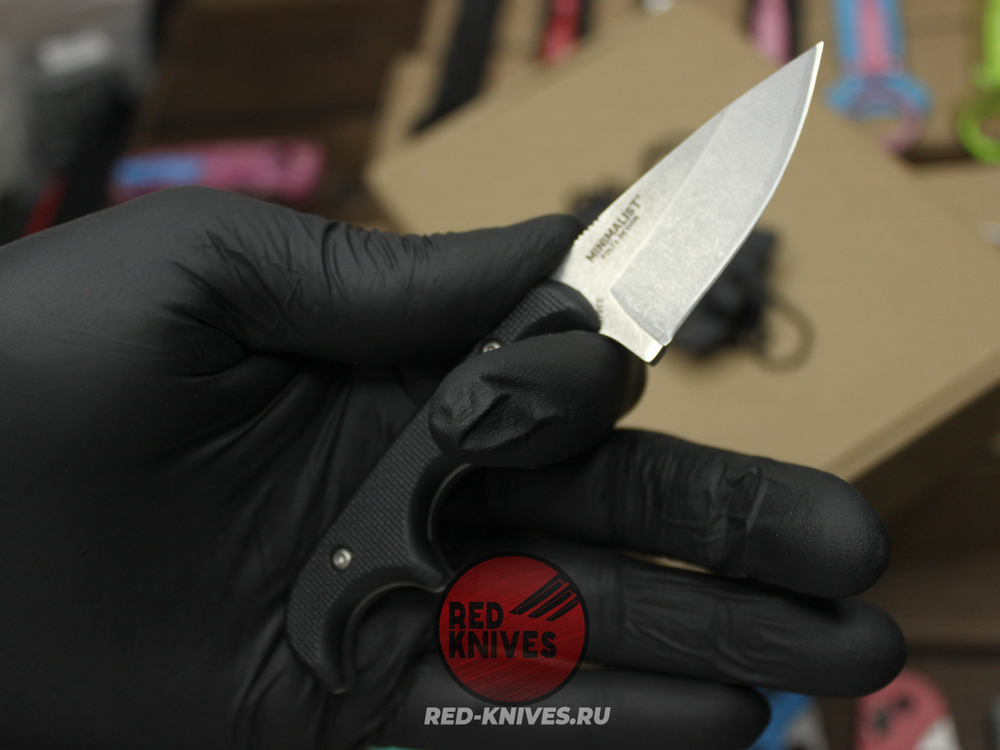 Нож CRKT Minimalist DROP POINT - темная рукоять, светлый клинок