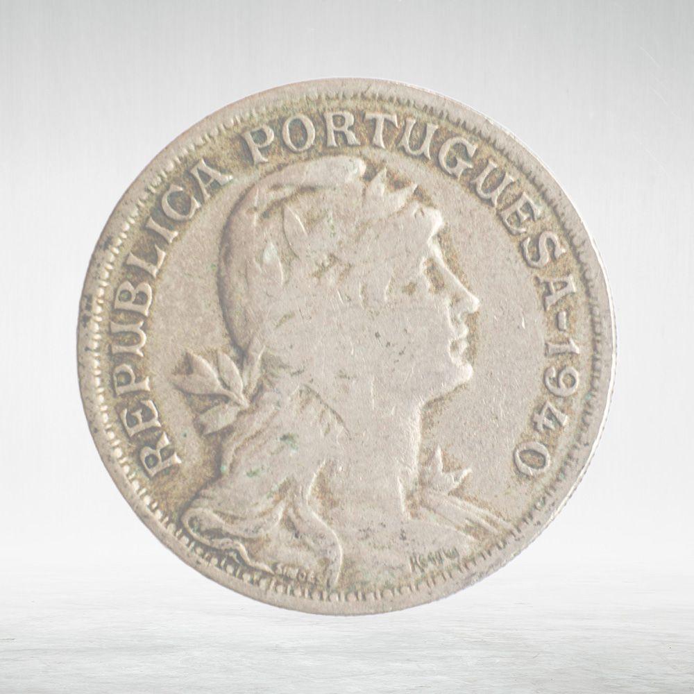 Portugal, 50 Centavos, 1940, VF