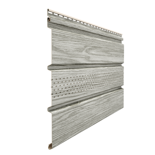 Софит с центральной перфорацией для сайдинга Деке Люкс Канадская береза