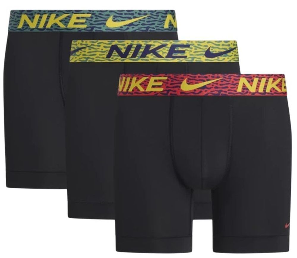 Мужские спортивные боксеры Nike Essential Micro 3P - blue/bright citrus/evergreen
