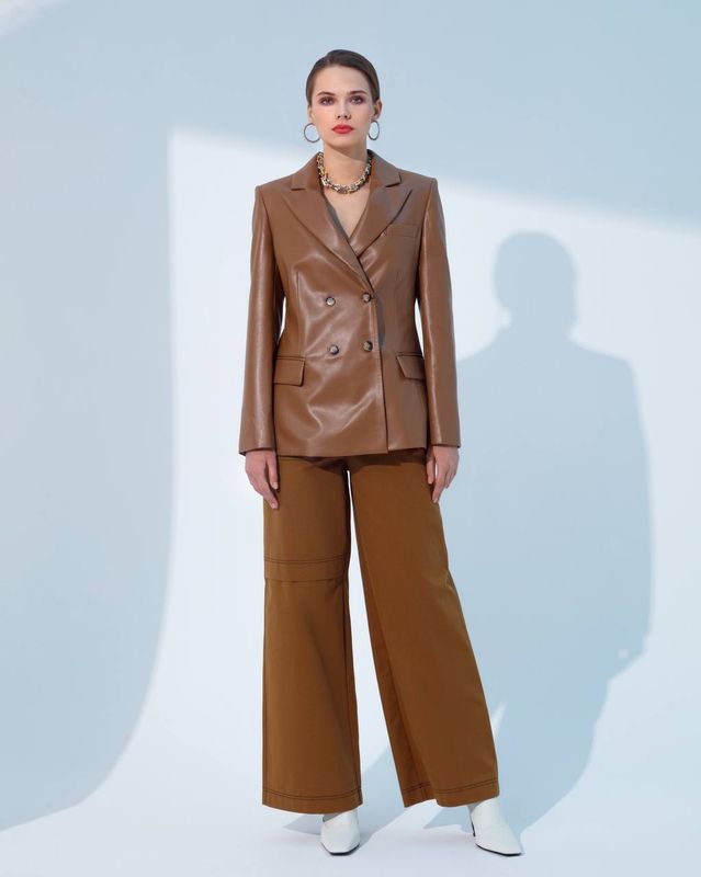 Брюки хлопковые палаццо