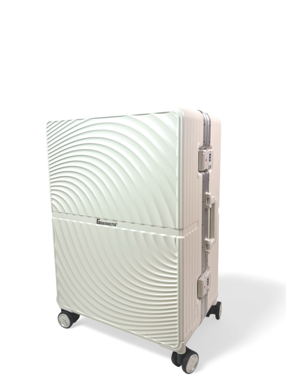 Средний чемодан Bon-Voyage Model Wave, Белый, M+
