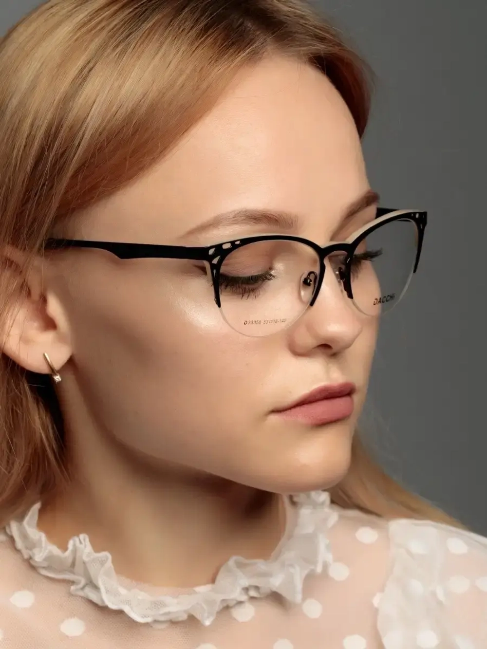 Оправа для очков для зрения женская металлическая, кошечки